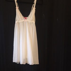 Vintage Betsy Johnson teddy with pink bow details